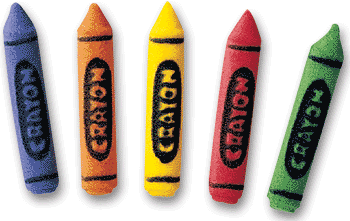 Crayons - Assorted- Molded Sugar