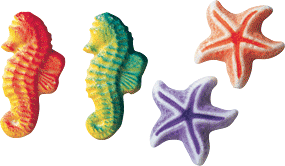 Sea Assortment Molded Sugars