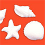 Seashell & Starfish Asst. Sugars - 1-1/4