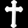 Ornate White Cross Sugar