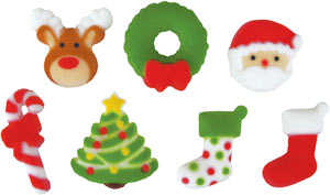 Deluxe Holly Jolly Assorted Sugars