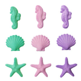 Shimmering Seahorses & Shells Asst. - Sugars