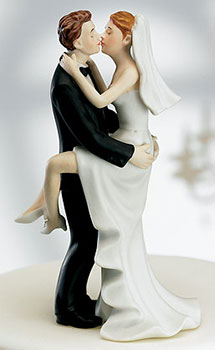 Kissing Couple Wedding Topper
