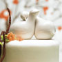Contemporary Love Birds Centerpiece