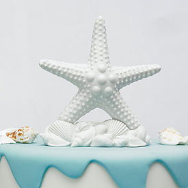 Starfish Cake Topper W/Shells