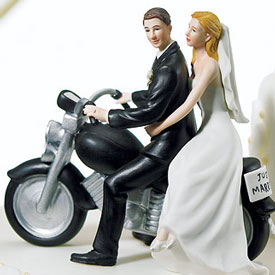 Motorcycle Get-Away Bridal Couple