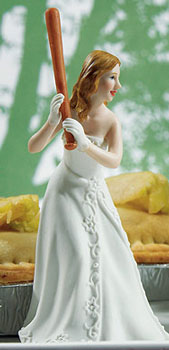 Baseball Bride At Bat!