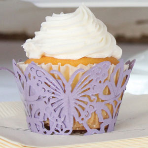 Butterfly Cupcake Wrapper - Pink