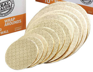 Gold Wrap Around Circles - 10