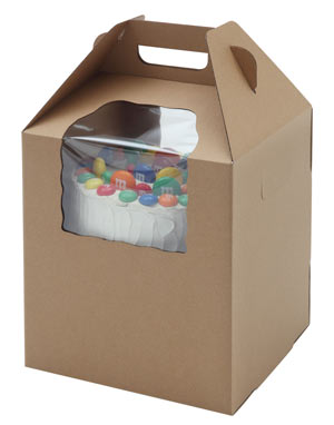 Kraft Cake Carrier Box - 16 x 16 x 18